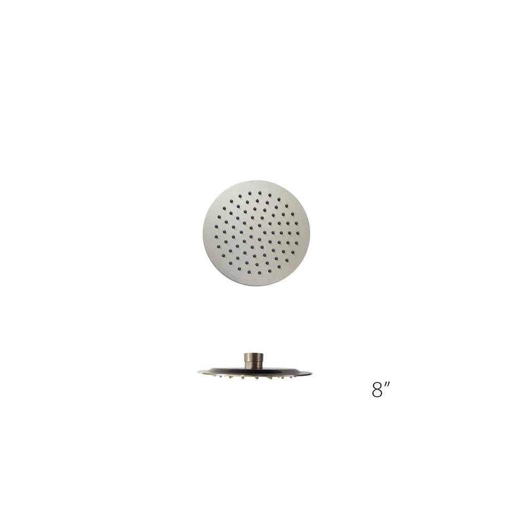 Aquamassage Canada 8'' Round Stainless steel rain head with flexible anti-scale jets. 3 lbs 