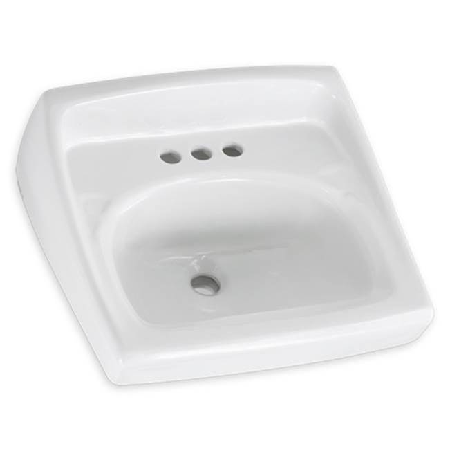 American Standard Canada Lucerne™ Wall-Hung Sink Less Overflow With 4-Inch Centerset