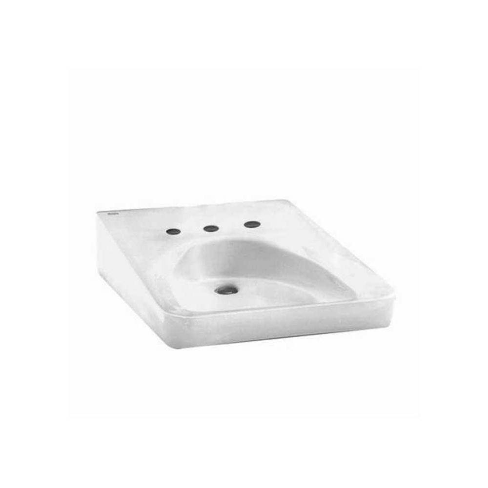 American Standard Canada Wheelchair Wall-Hung Sink With 10-1/2-Inch Widespread