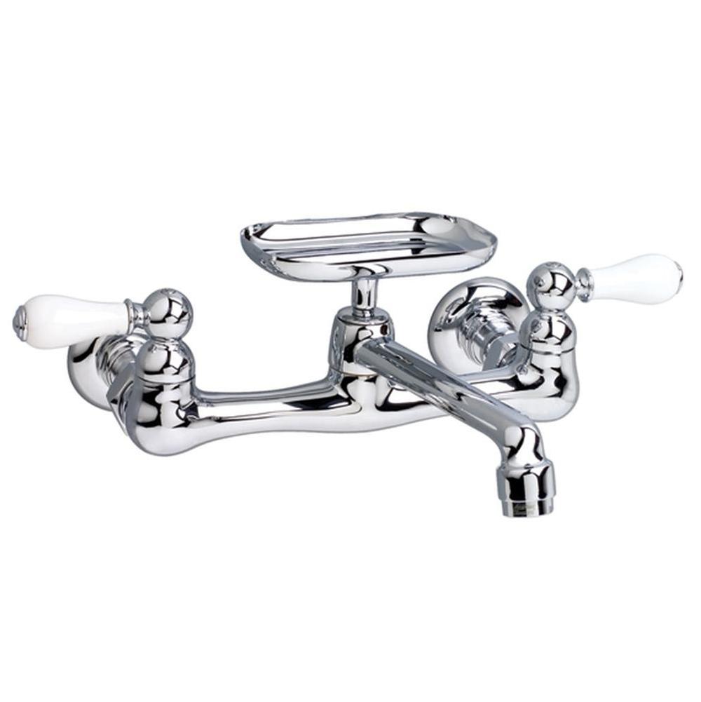 American Standard Canada Heritage® 2-Handle Wall Mount Kitchen Faucet 2.2 gpm/8.3 L/min With Soap Dish