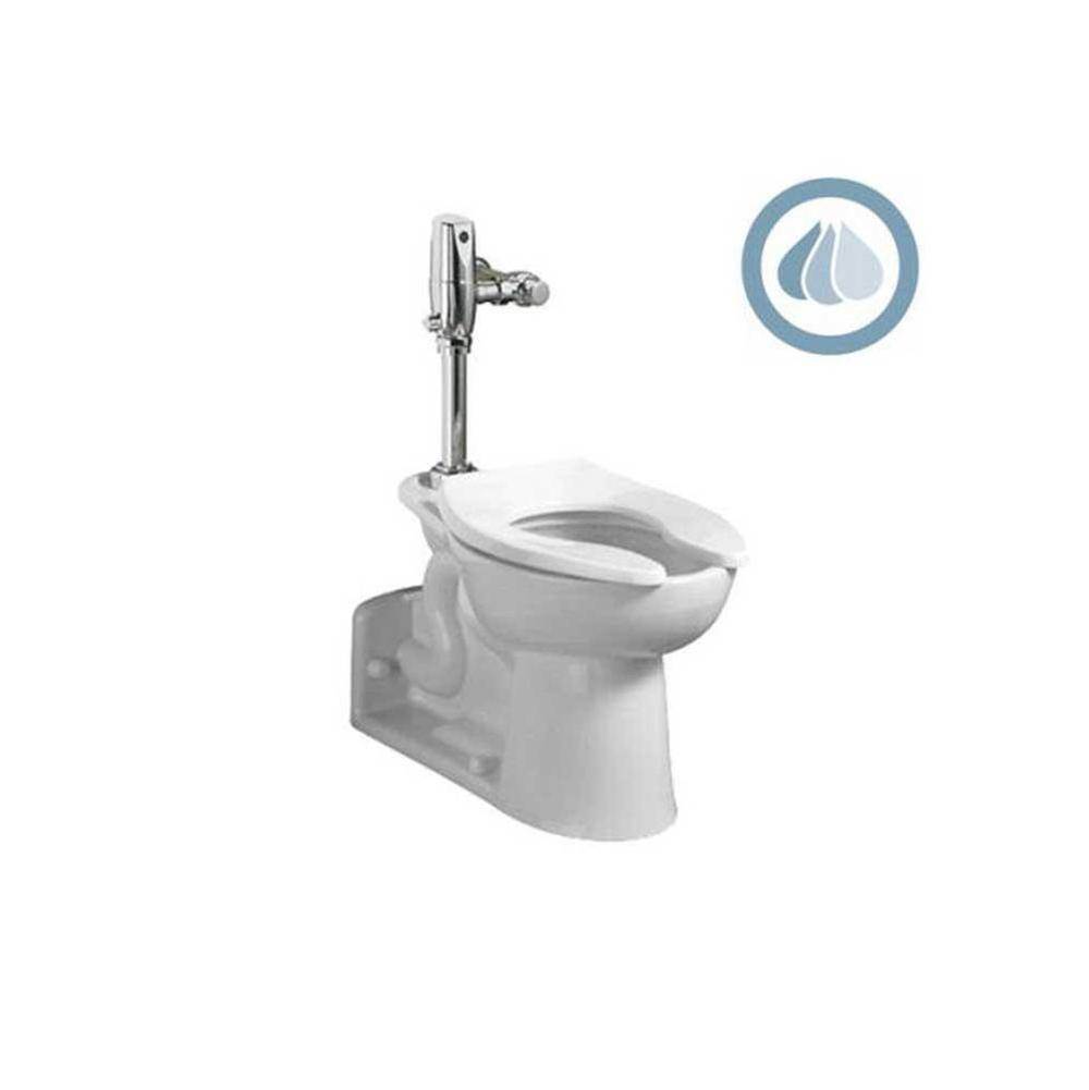 American Standard Canada Priolo™ 1.1 - 1.6 gpf (4.2 - 6.0 Lpf) Chair Height Top Spud Back Outlet Elongated EverClean® Bowl With Bedpan Lugs