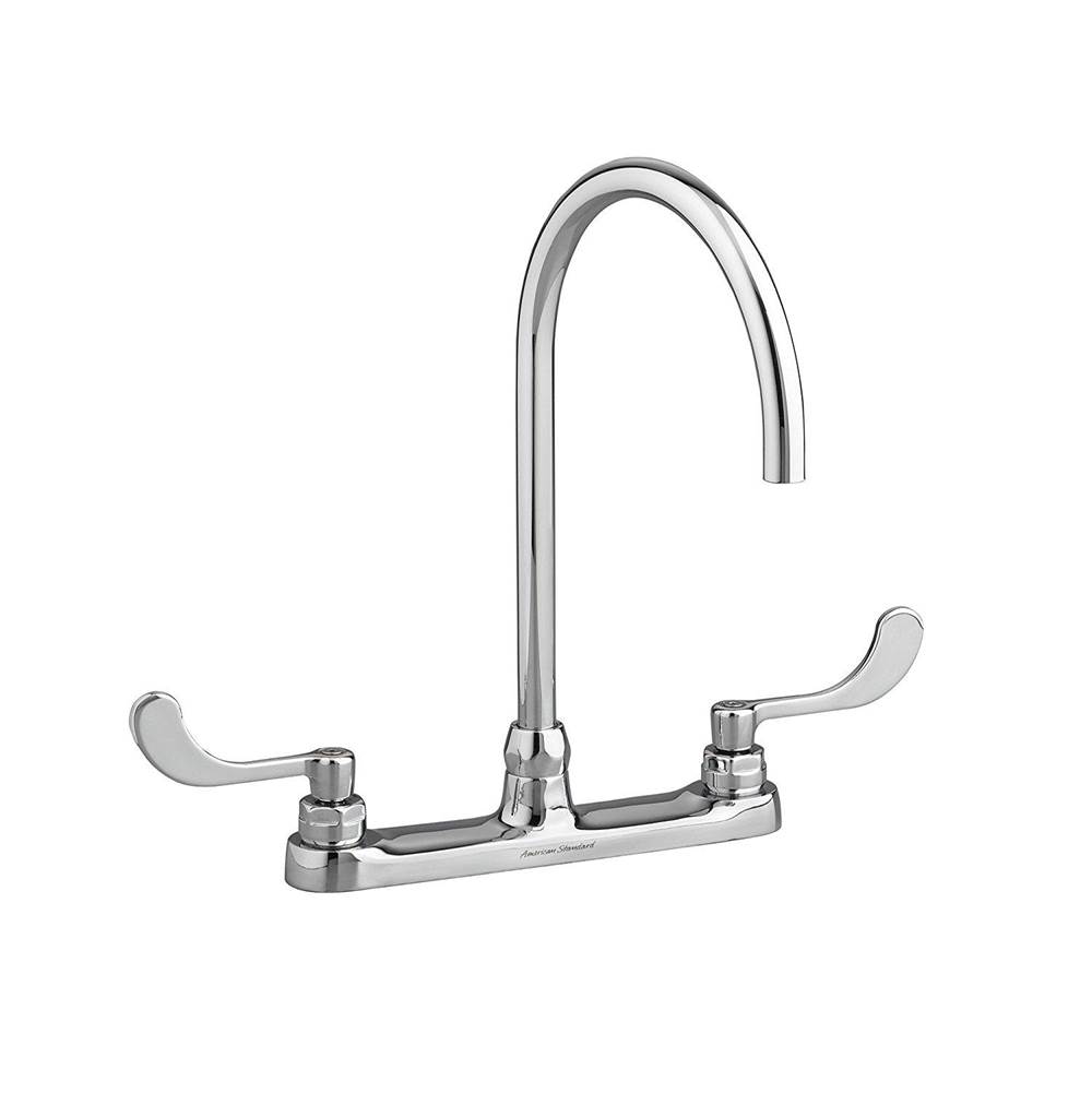 American Standard Canada Monterrey® Top Mount Kitchen Faucet With Gooseneck Spout and Wrist Blade Handles 1.5 gpm/5.7 Lpf Laminar Flow in Spout Base