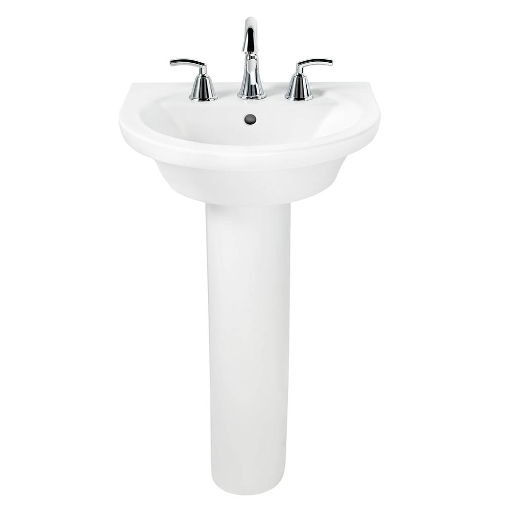 American Standard Canada Tropic® Petite 8-Inch Widespread Pedestal Sink Top and Leg Combination