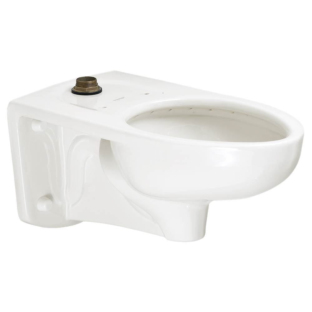 American Standard Canada Afwall® Millennium® 1.1 - 1.6 gpf (4.2 - 6.0 Lpf) Back Spud Elongated Wall-Hung EverClean® Bowl With Bedpan Lugs