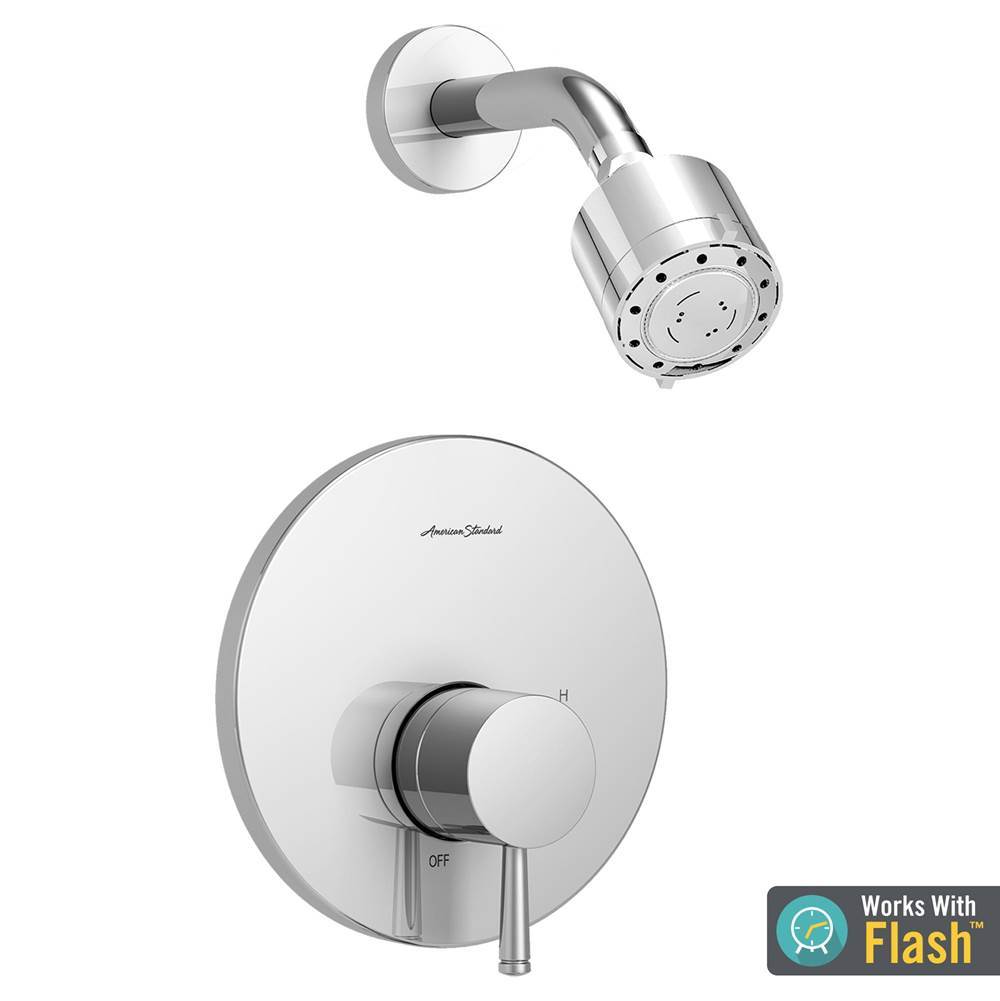American Standard Canada Serin® 2.5 gpm/9.5 L/min Shower Trim Kit With 3-Function Shower Head, Double Ceramic Pressure Balance Cartridge With Lever Handle