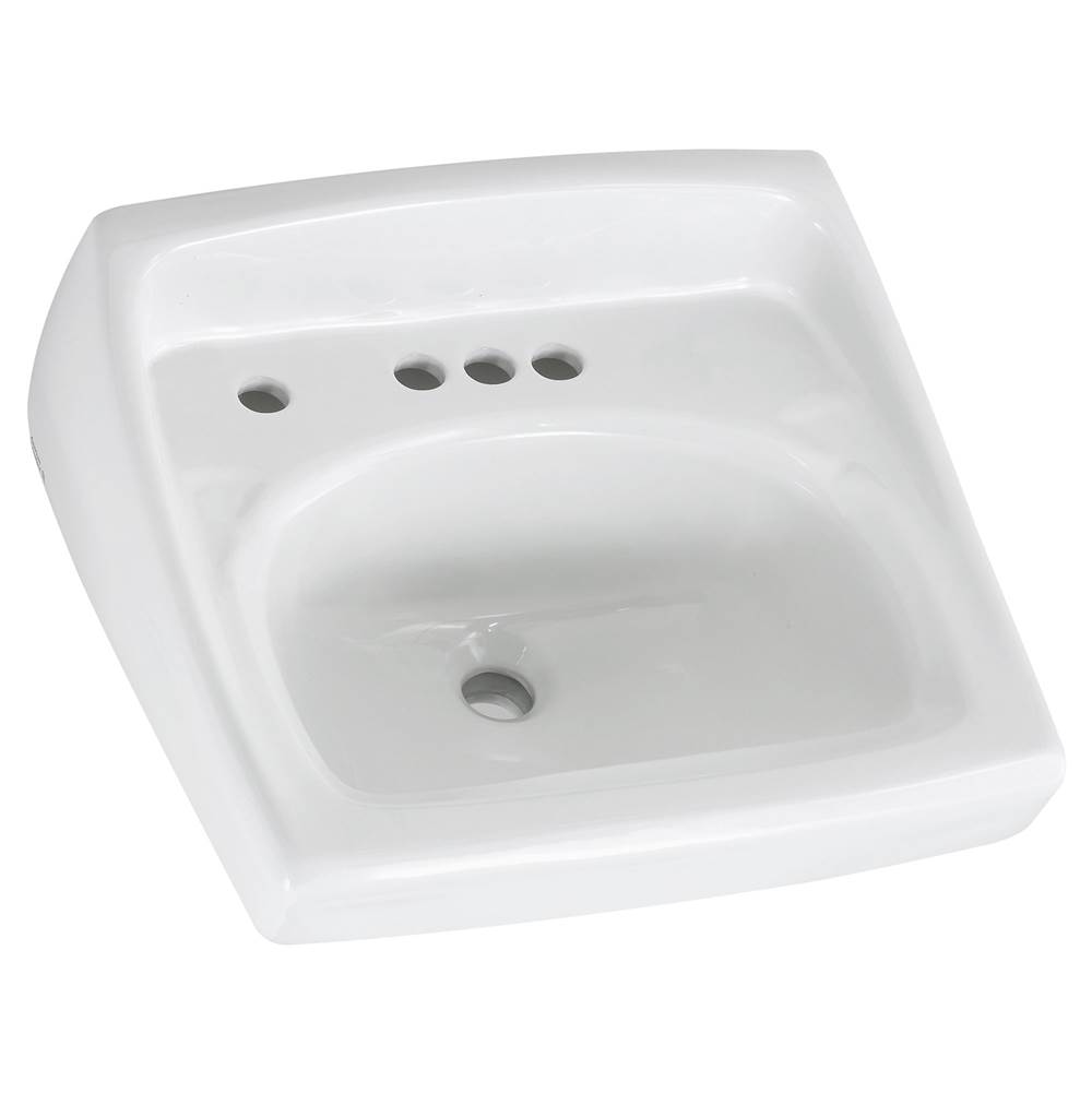 American Standard Canada Lucerne™ Wall-Hung Sink With 4-Inch Centerset and Extra Left-Hand Hole