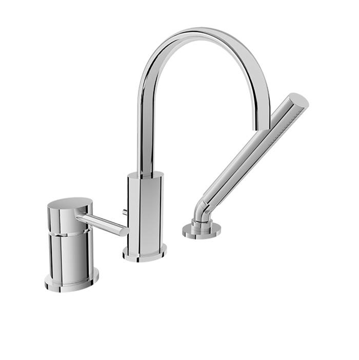 BARiL 3-Piece Deck Mount Tub Filler With Hand Shower