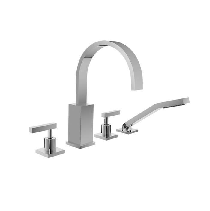 BARiL 4-Piece Deck Mount Tub Filler With Hand Shower