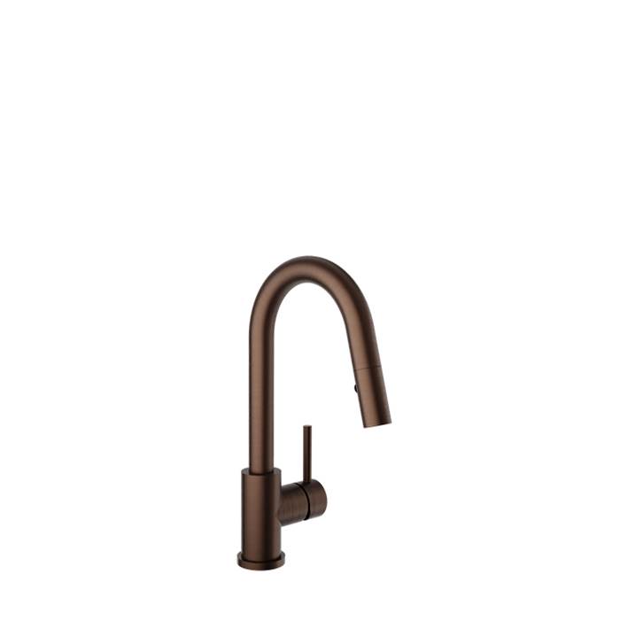 BARiL Single Hole Bar / Prep Kitchen Faucet With 2-Function Pull-Down Spray