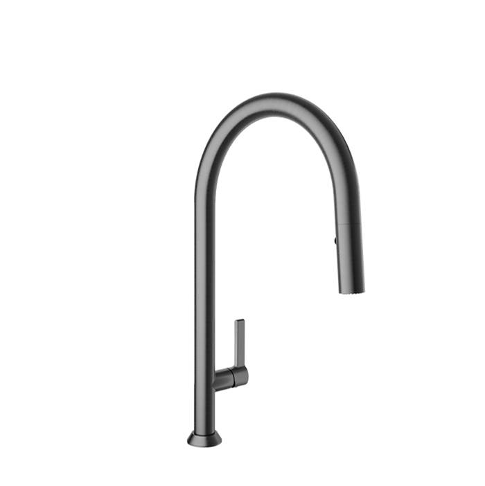 BARiL High Single Hole Kitchen Faucet With 2-Function Pull-Down Spray