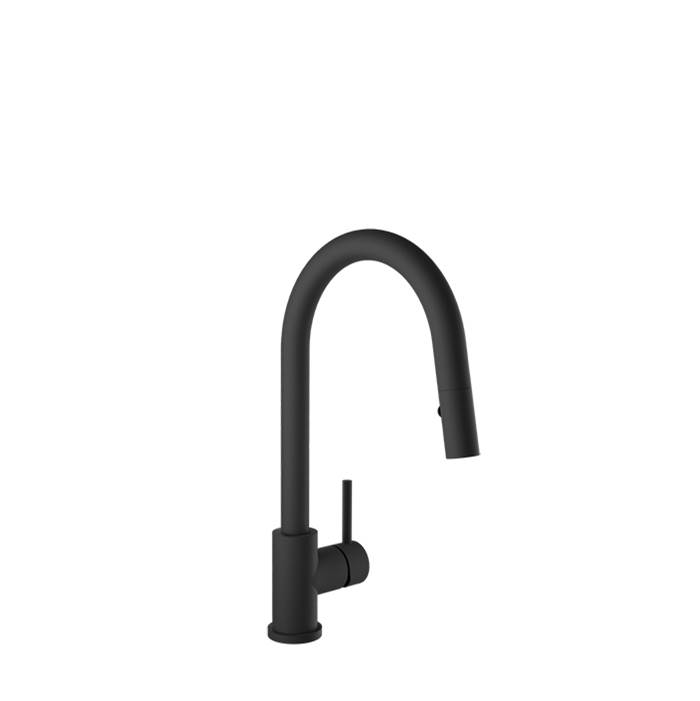BARiL Modern Single Hole Kitchen Faucet With Single Lever And 2-Function Pull-Down Spray