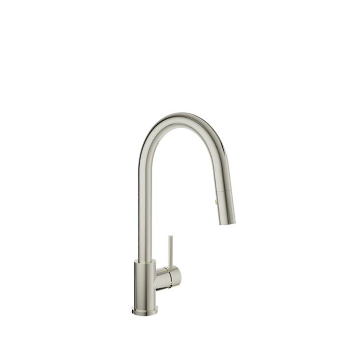 BARiL Modern Single Hole Kitchen Faucet With Single Lever And 2-Function Pull-Down Spray