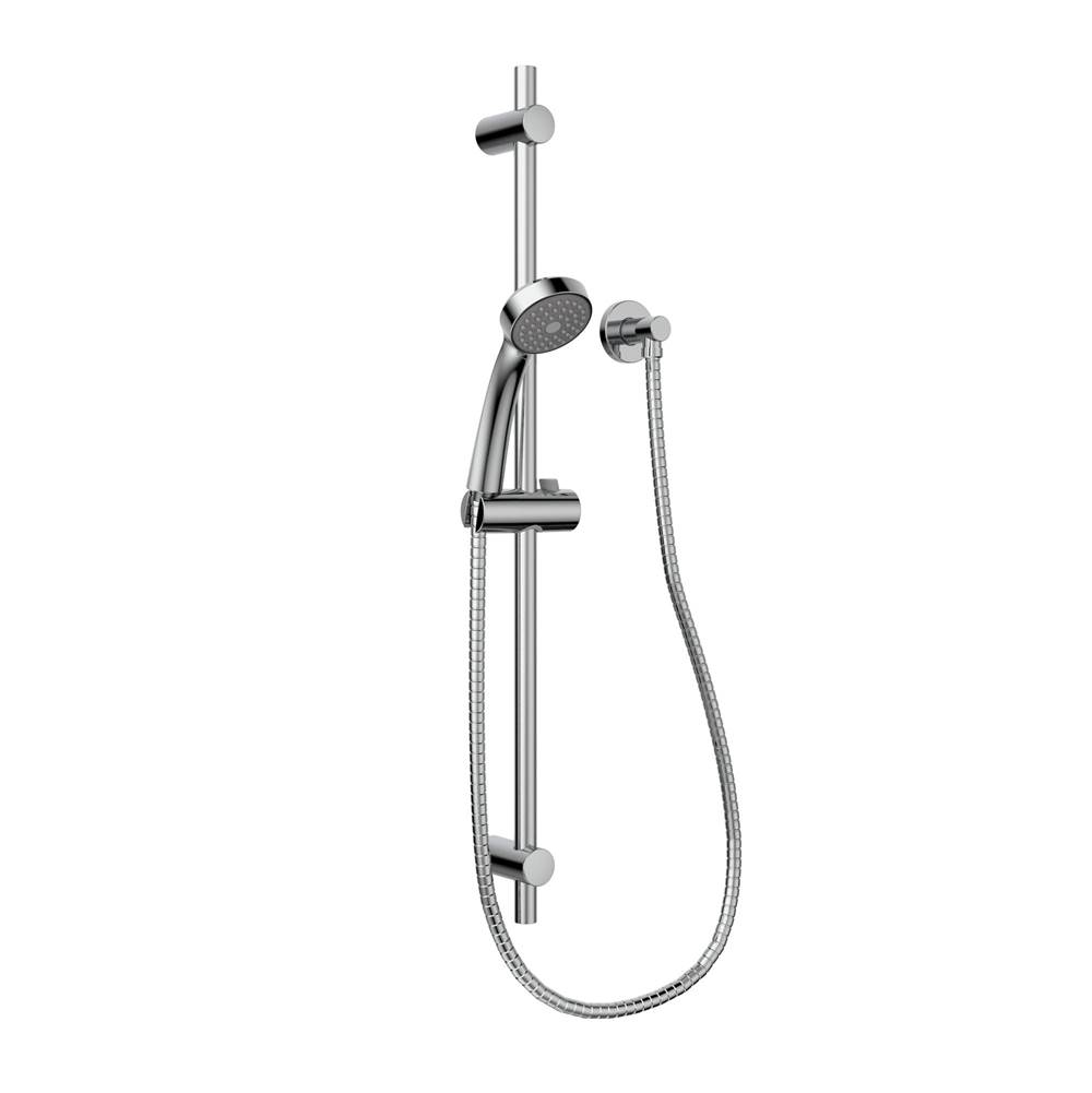 Belanger Sliding Bar Kit (Round) with Hand Shower, Water Supply Elbow and Flexible Hose
