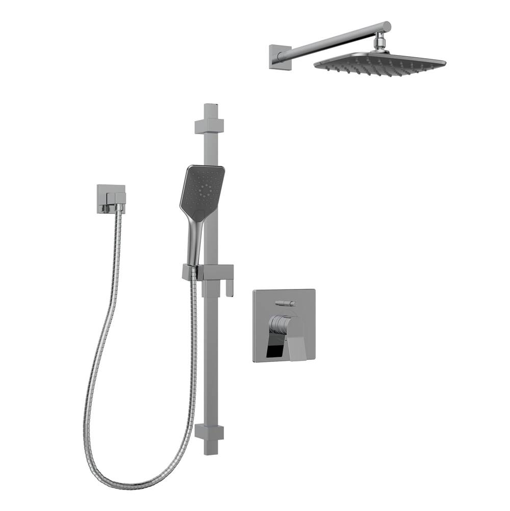 Belanger Volta Shower PB Diverter Shower Faucet Trim Kit w/Hand Shower & WM Rain Shower Head  - Valve Required