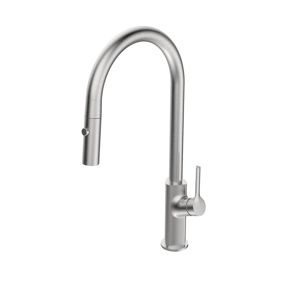 Belanger Nobua Kitchen Sink Faucet w/Integrated Pull-Down Spray and Curved Spout