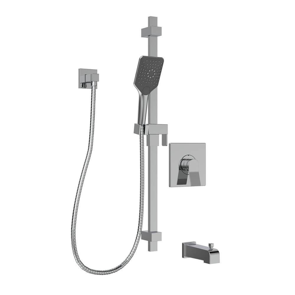 Belanger Volta PB Tub/Shower Faucet Trim Kit w/Diverter Spout & Hand Shower  - Valve Required