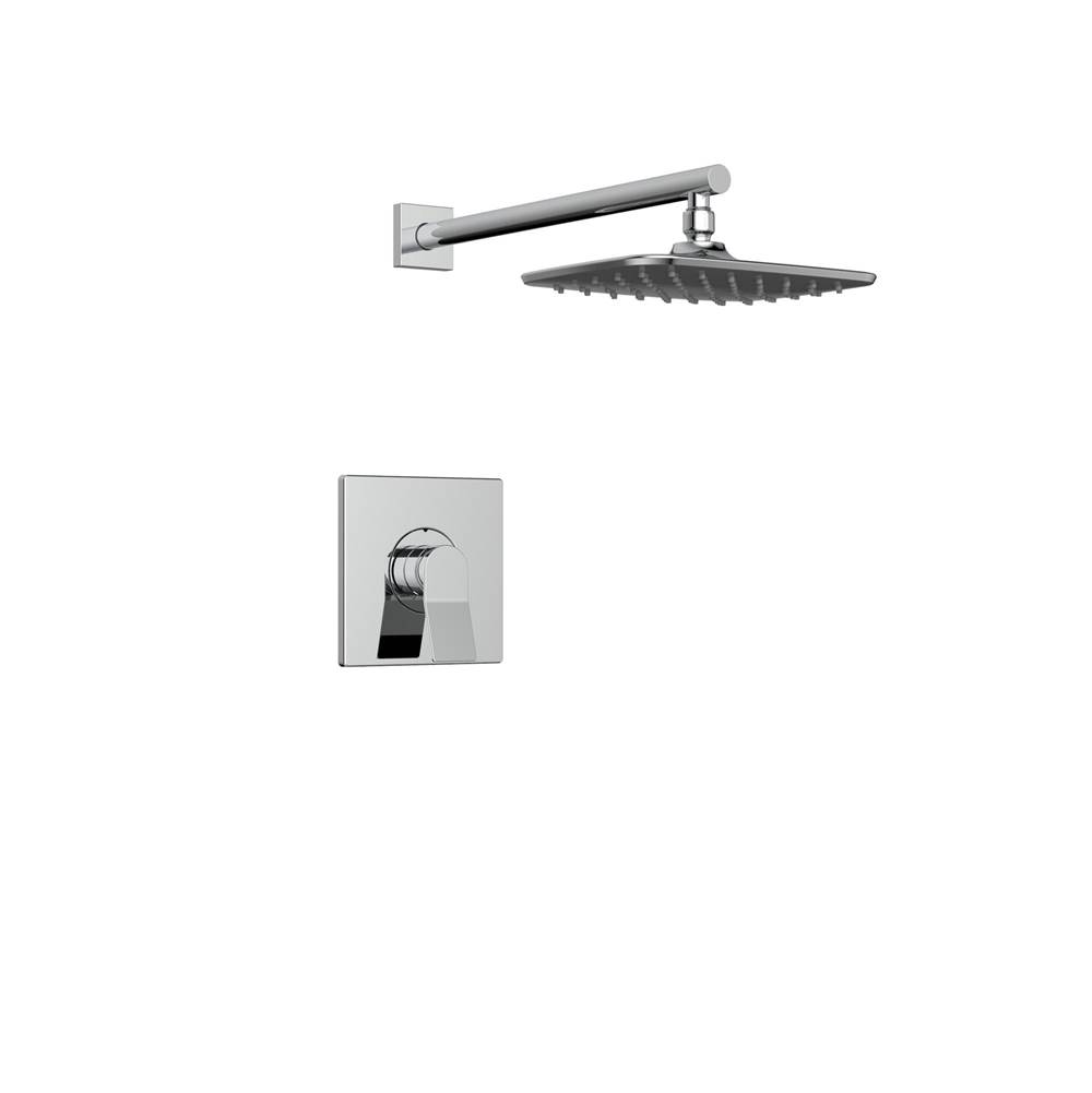 Belanger Volta PB Shower Faucet Trim Kit w/WM Rain Shower Head  - Valve Required