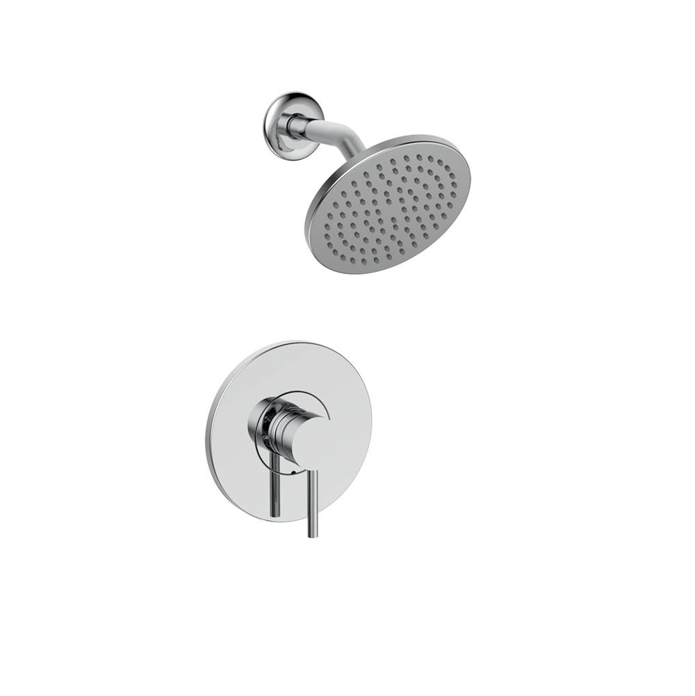 Belanger Source Shower Faucet Trim Kit w/PB  Valve Trim & WM Rain Shower Head  - Valve Required