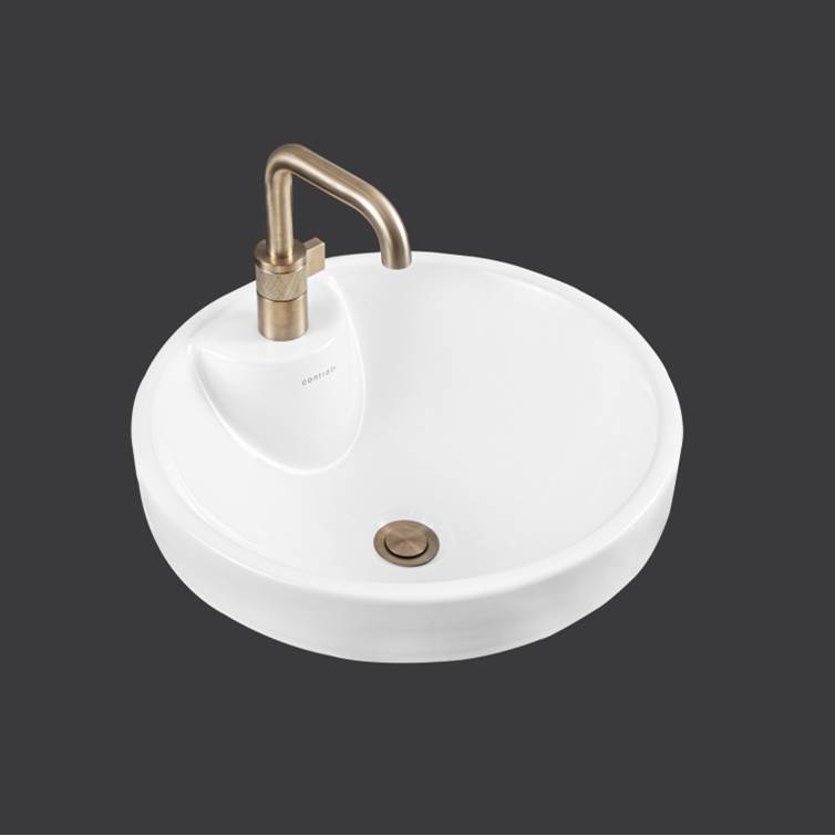 Contrac Round Vessel Sink, Single Hole Faucet Drilling
