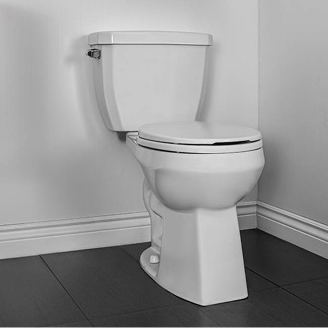 Contrac Caven 4.8L Toilet Bowl Round Front, Plus Height And Cane Lined Tank, Right Hand Tank Lever