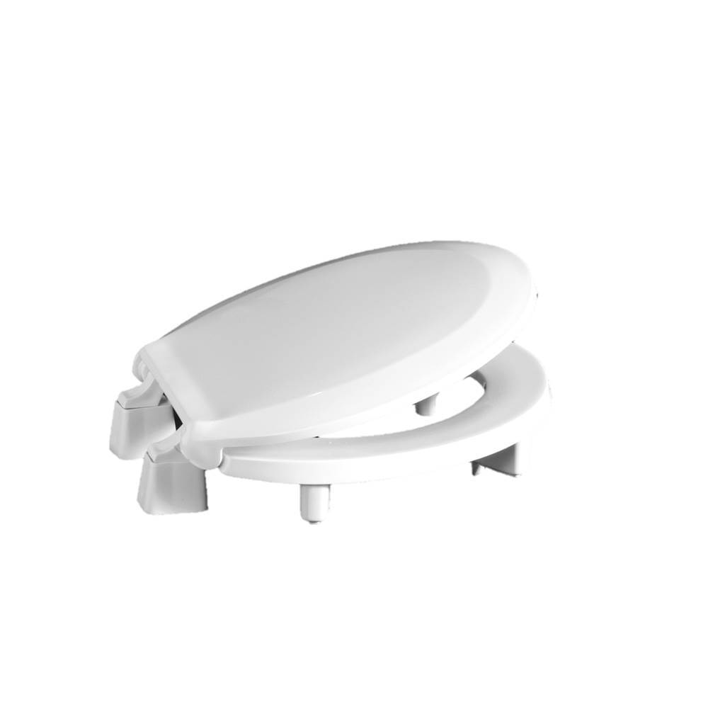 Centoco 3L440STS-001 Round 3'' Lift, Raised Plastic Toilet Seat, Closed Front with Cover, ADA Compliant Handicap Medical
Assistance Seat, White