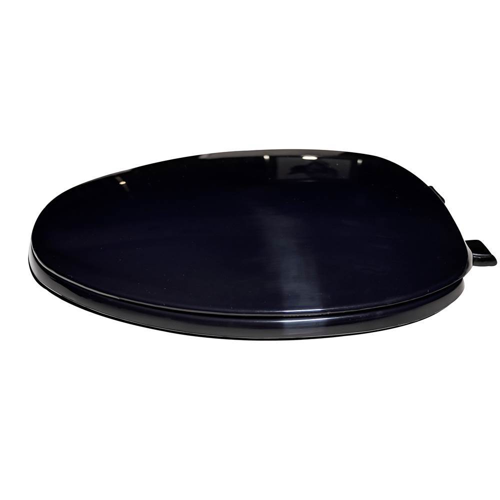 Centoco 600-407 Elongated Plastic Toilet Seat, Residential and Light Weight Commercial, Black