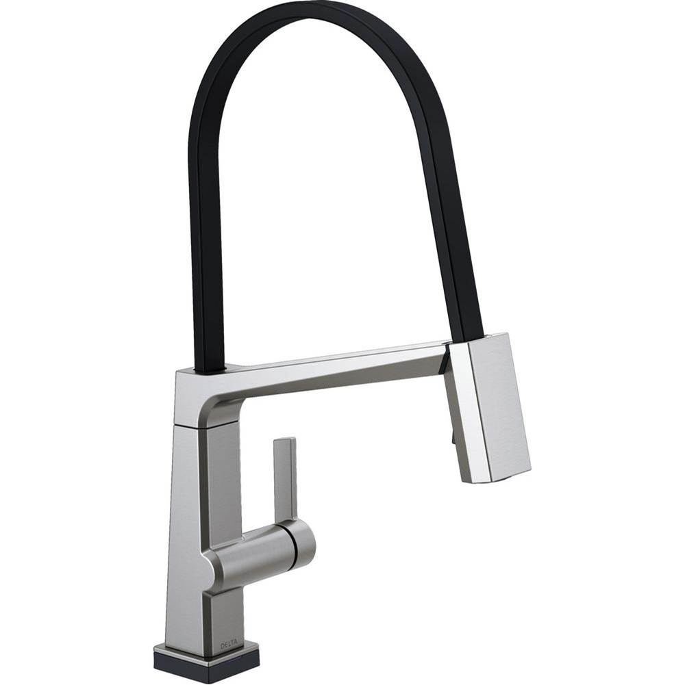 Delta Canada Pivotal™ Single Handle Exposed Hose Kitchen Faucet with Touch2O Technology