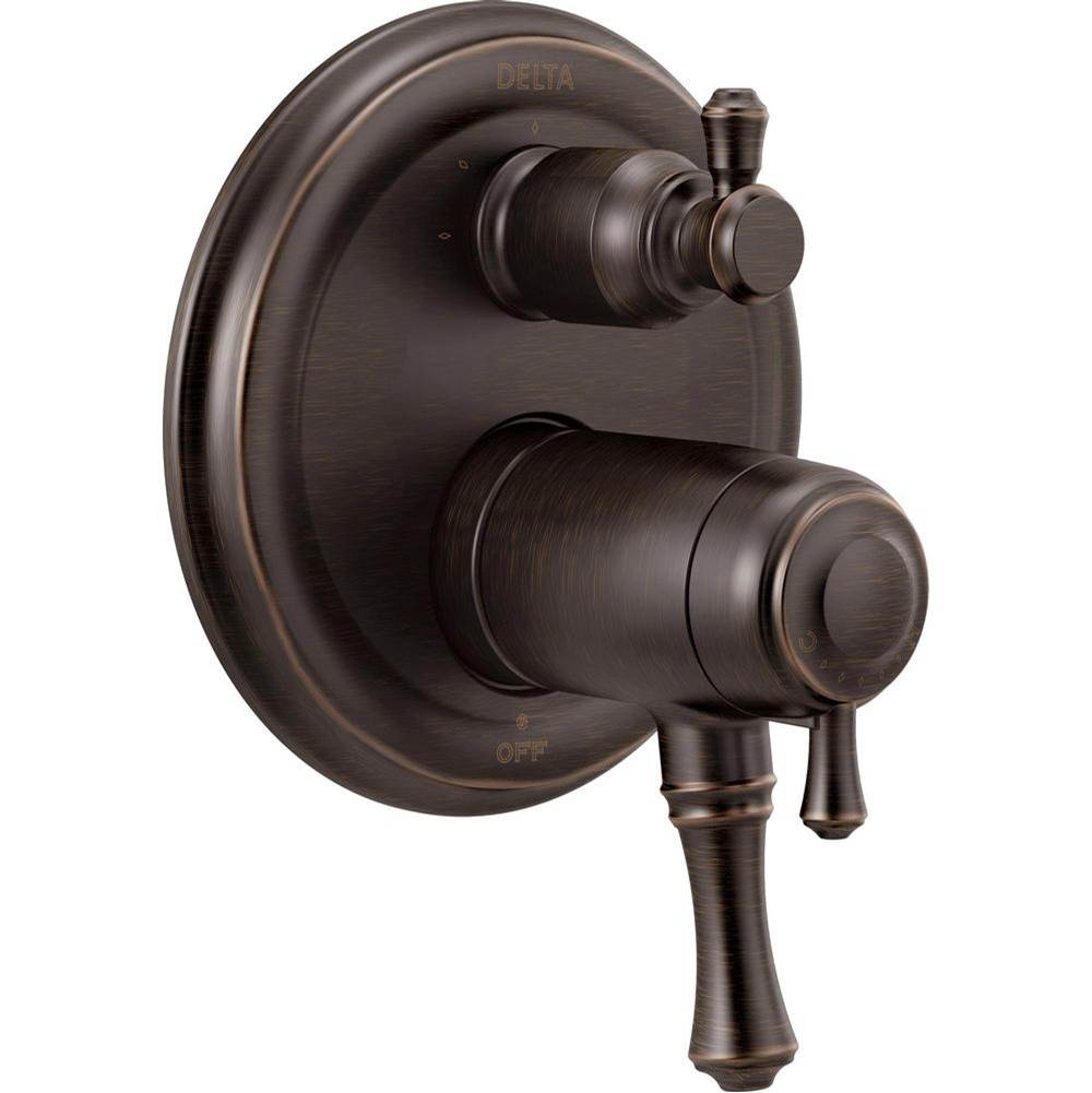 Delta Canada Cassidy™ Traditional 2-Handle TempAssure® 17T Series Valve Trim with 3-Setting Integrated Diverter