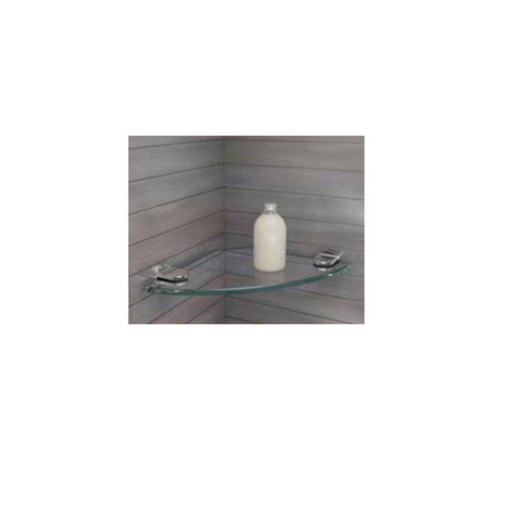 Fleurco Canada GLASS SHELF KIT WALL MOUNT - 10''/ROUND/CHROME