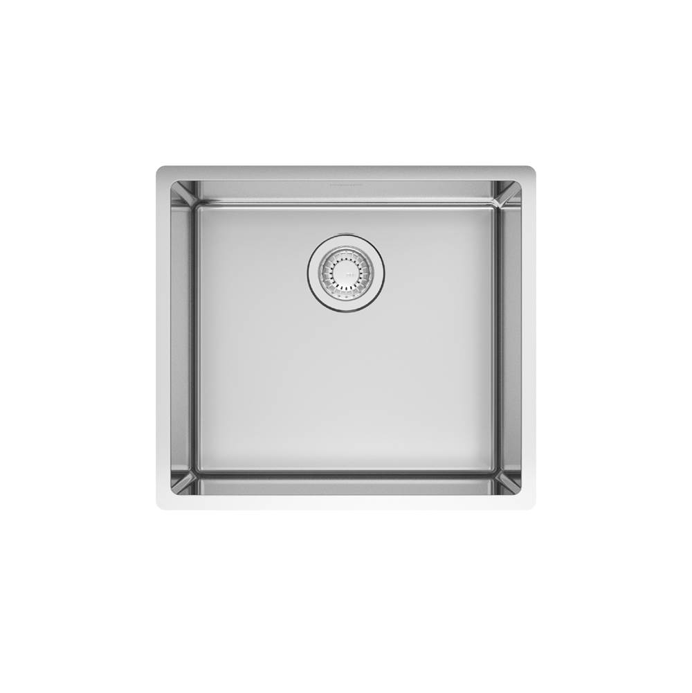 Franke Residential Canada Cube 19.56-in. x 17.75-in. 18 Gauge Stainless Steel Undermount Single Bowl Kitchen Sink - CUX110-19-CA