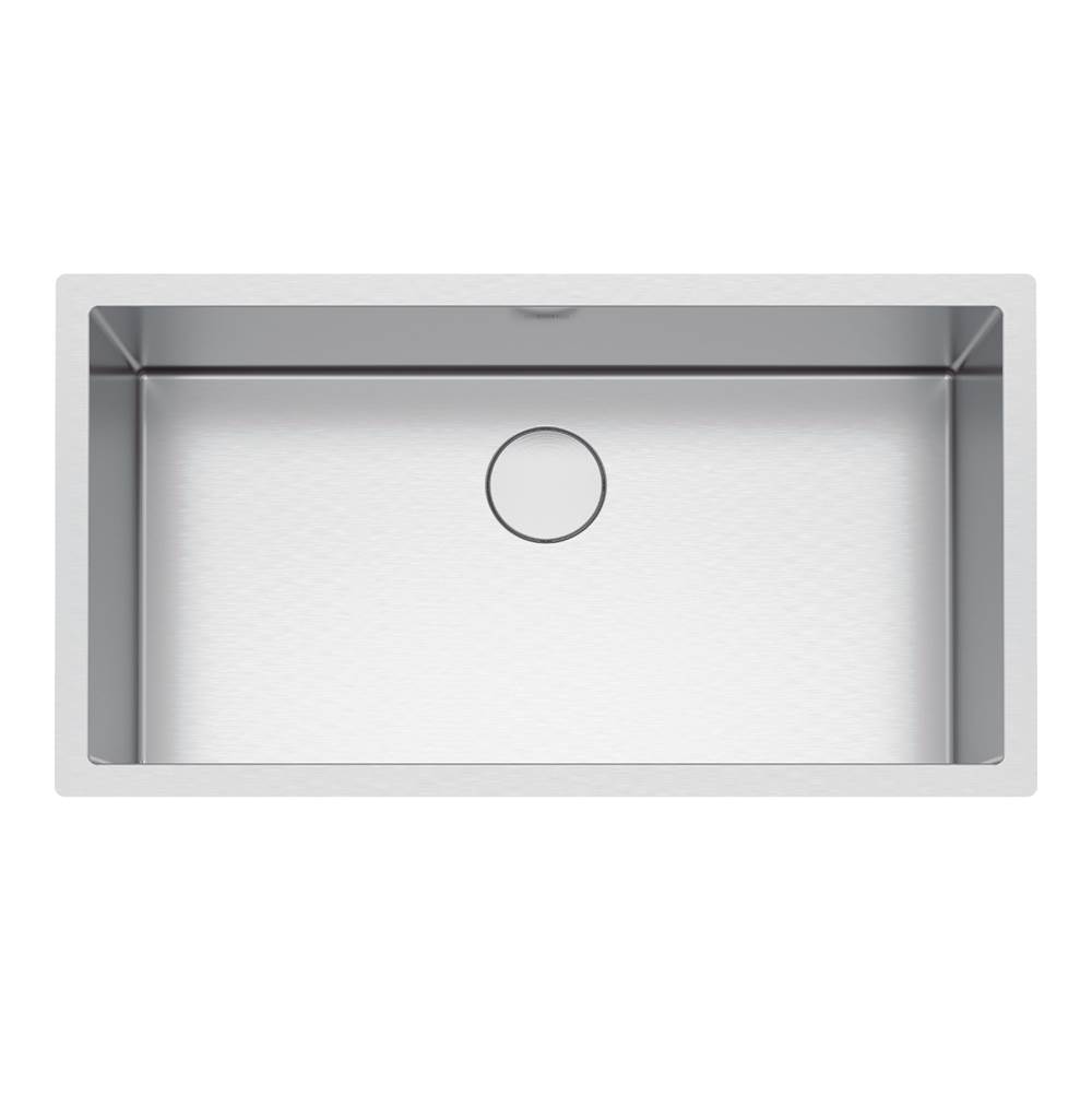 Franke Residential Canada Professional 2.0 35.5-in. x 19.5-in. 16 Gauge Stainless Steel Undermount Single Bowl Kitchen Sink -PS2X110-33-CA