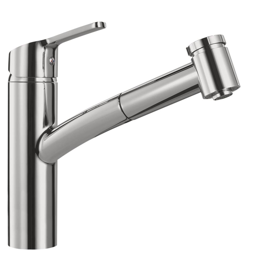 Franke Residential Canada Smart Single Handle Pull-Out Kitchen Faucet in Satin Nickel, SMA-PO-SNI