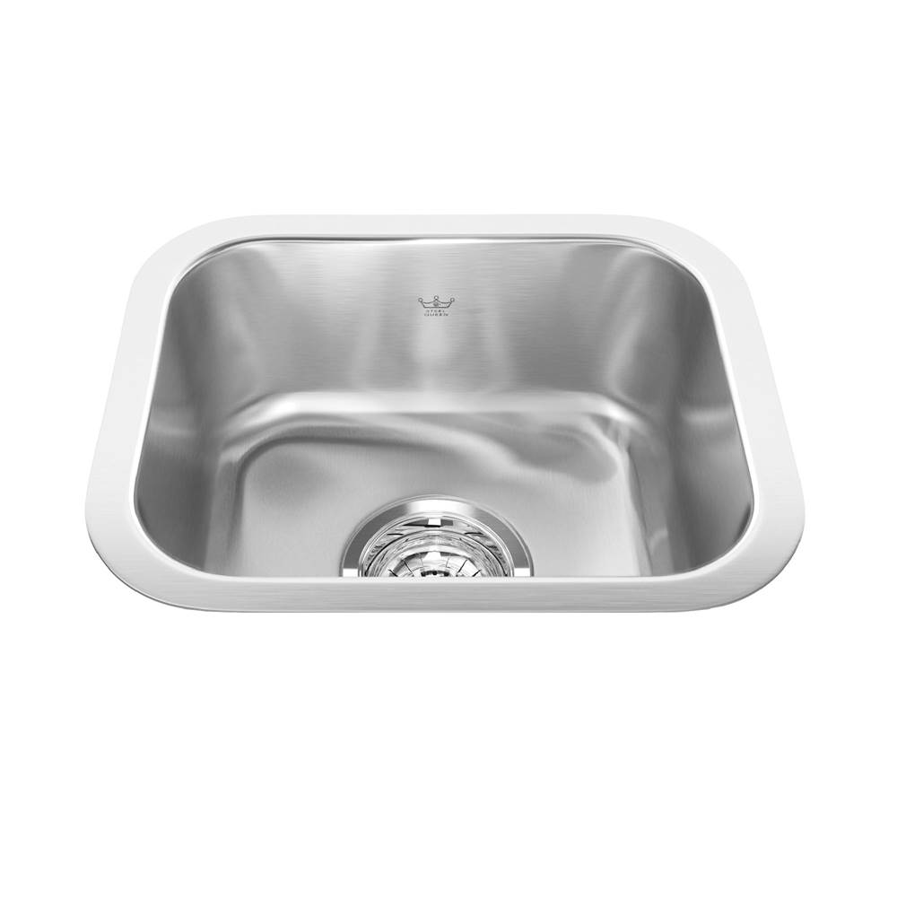 Kindred Canada Steel Queen 13.38-in LR x 11-in FB Undermount Single Bowl Stainless Steel Hospitality Sink