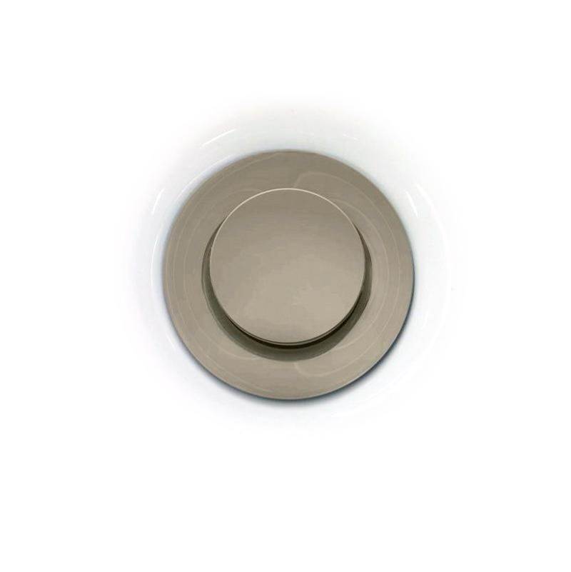 Kalia Push Drain Without Overflow Assembly with 35.5mm Cap Brushed Nickel