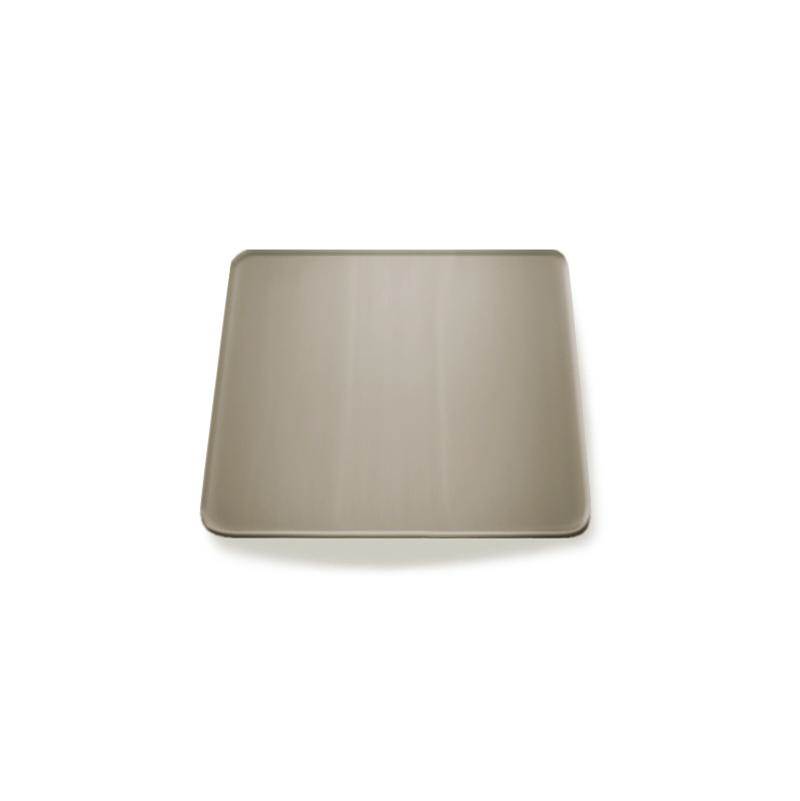 Kalia Push Drain Without Overflow Assembly with 68mm Square Cap Brushed Nickel