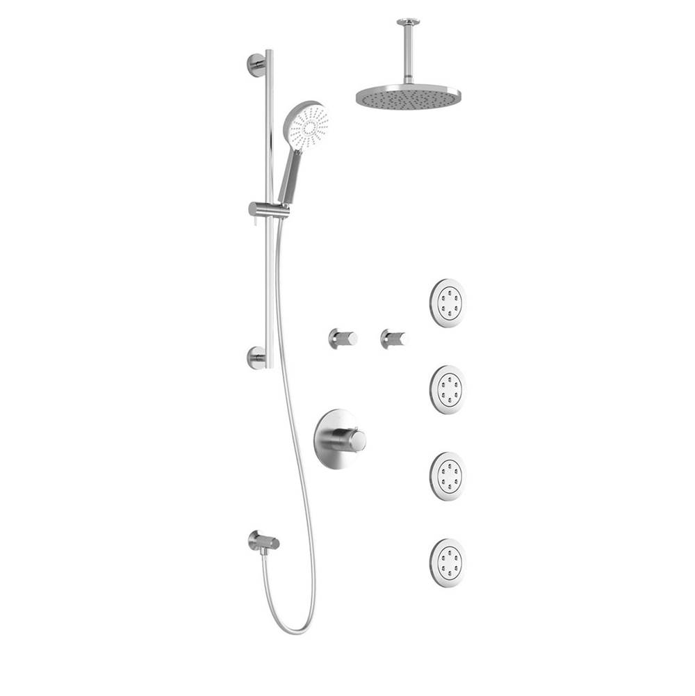 Kalia CITE™ T375 PLUS (Valves Not Included) Thermostatic Shower System with Vertical Ceiling Arm Chrome