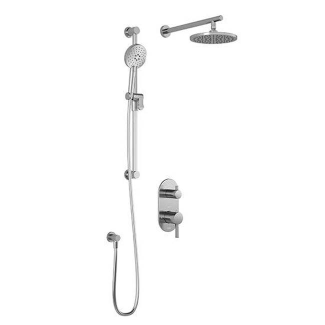 Kalia RoundOne™ TD2 AQUATONIK™ T/P with Diverter Shower System with Wallarm Matte Black