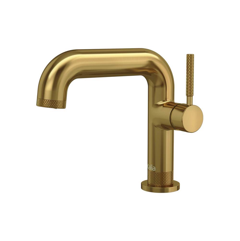 Kalia PRECISO™ Single Hole Lavatory Faucet With Push Drain and Overflow Brushed Gold