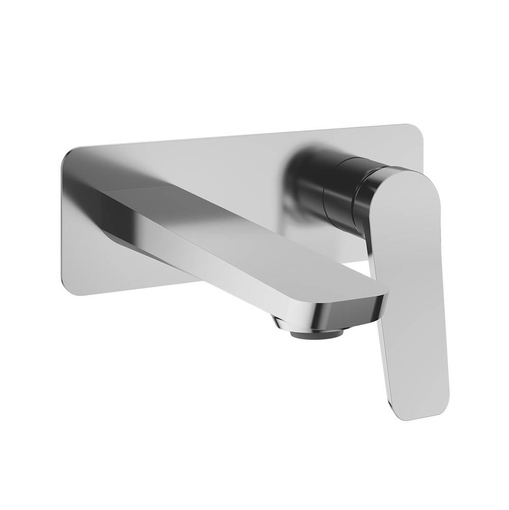 Kalia MOROKA™ Wallmount Lavatory Faucet With Push Drain with Overflow Chrome