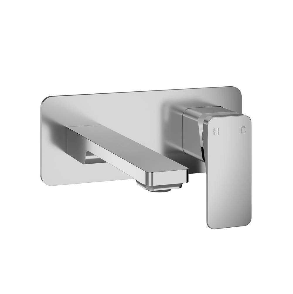 Kalia KAREO™ Wallmount Lavatory Faucet With Push Drain with Overflow Chrome