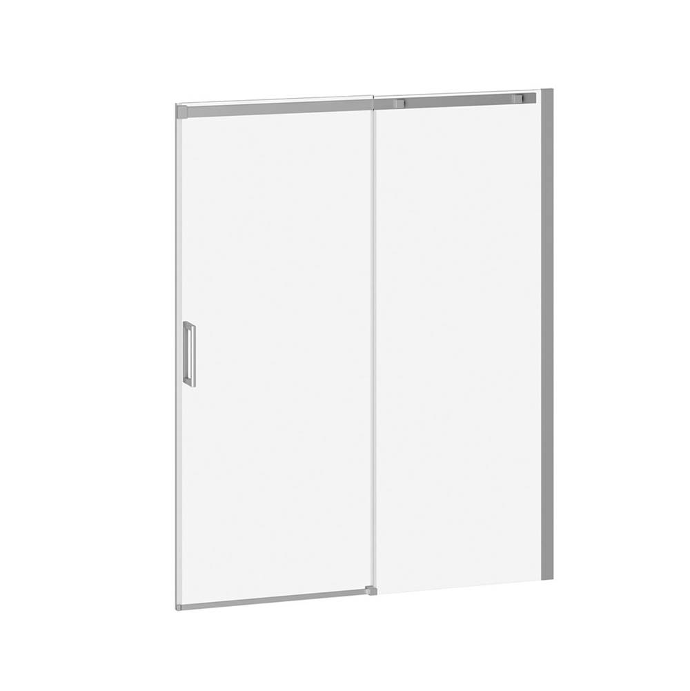 Kalia VIVIO™ Alcove Sliding Shower Door 2 Panels 60''x75'' Chrome Clear Duraclean Glass