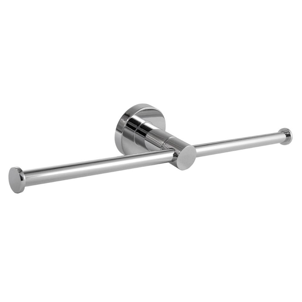 LaLoo Canada Double Roll Paper Holder - Wallmount - Chrome
