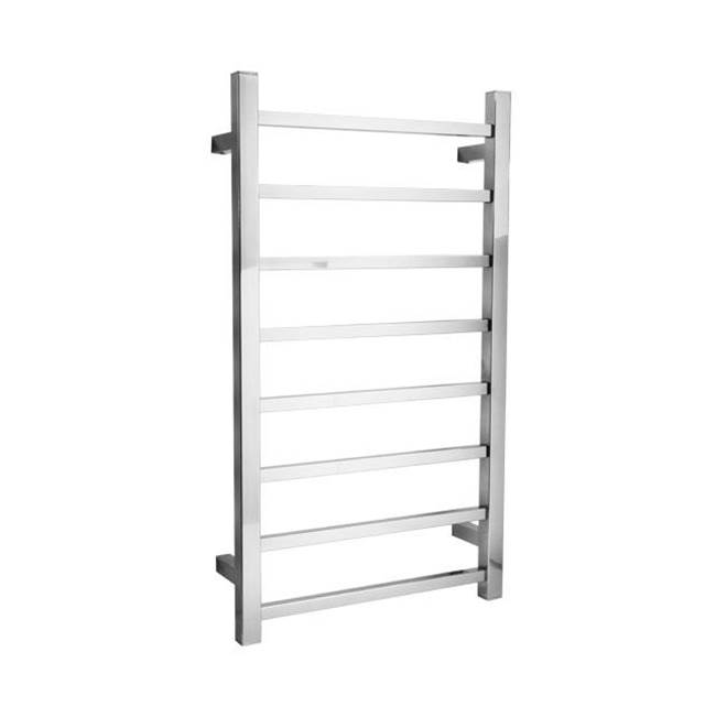 LaLoo Canada 8 Bar Towel Ladder - Square Bar - Polished Stainless