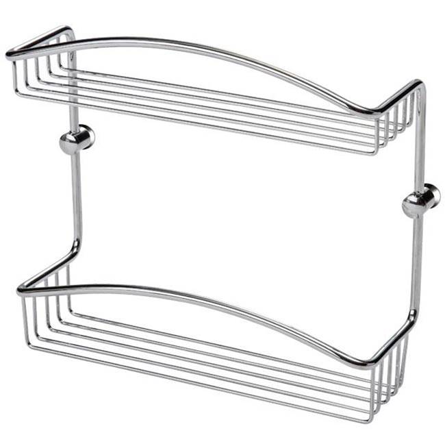 LaLoo Canada Double Wire Basket - Polished Nickel