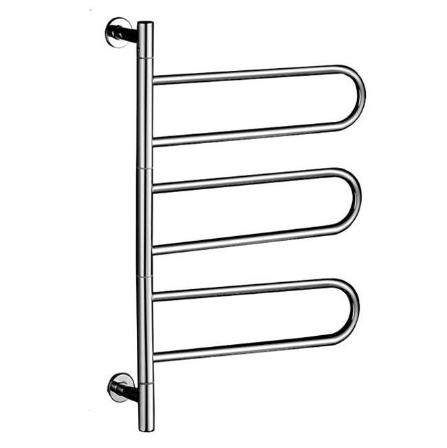 LaLoo Canada 6 Bar Swing Towel Holder - Polished Stainless