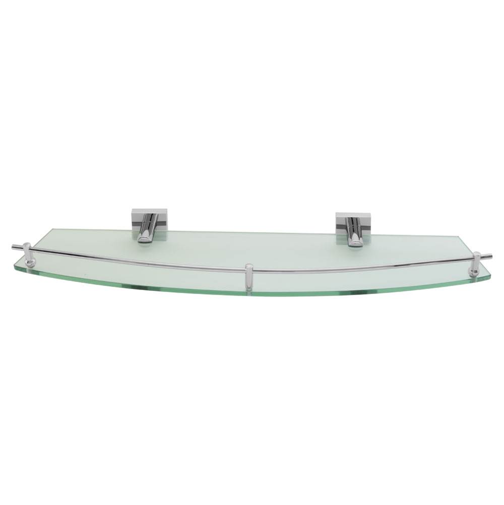 LaLoo Canada Hero Single Glass Shelf - Chrome - Box 2 of 2