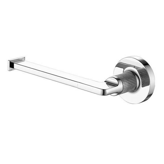 LaLoo Canada Draft Paper Holder (left hand) - Chrome with White Frost