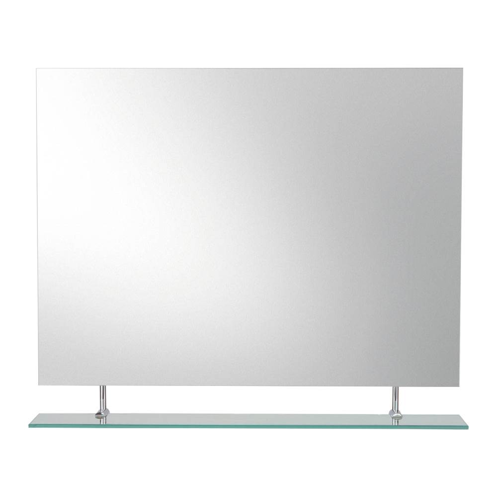 LaLoo Canada Melanie Mirror with Single Hanging Bottom Shelf - Horizontal Orientation
