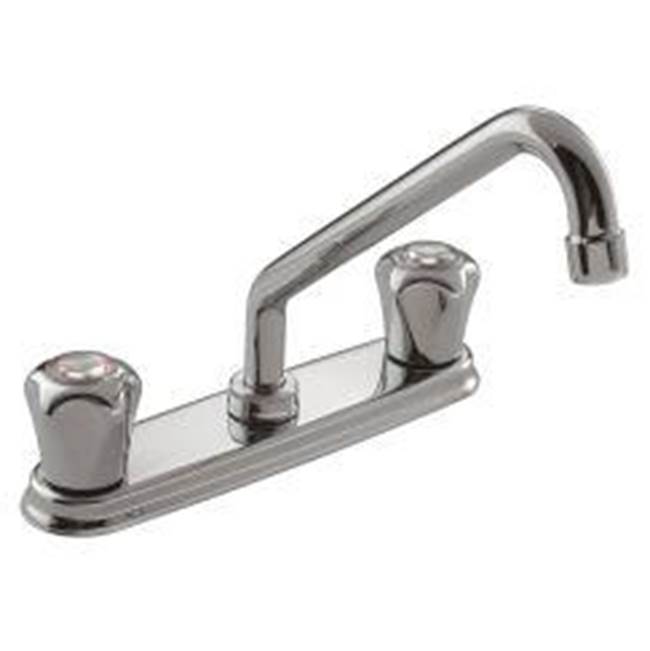 Moen Canada Ii Chrome Two-Handle Low Arc Kitchen Faucet