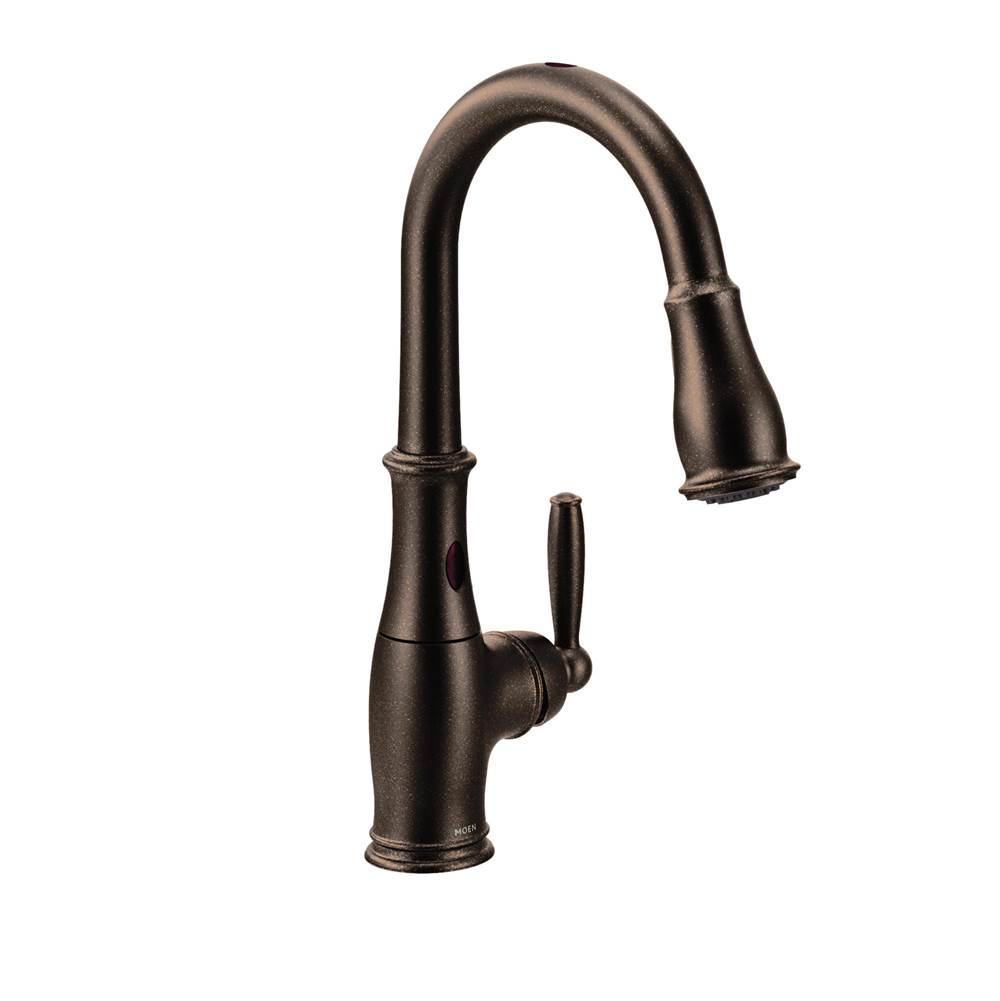 Moen Canada Brantford Single-Handle Pull-Down Sprayer Touchless Kitchen Faucet with MotionSense and Reflex in Oil Rubbed Bronze